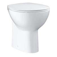 Bau Ceramic staand toilet randloos AO met bevestigingsset, Alpine wit