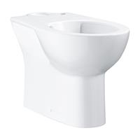 Bau Ceramic staand toilet randloos AO met bevestigingsset, Alpine wit