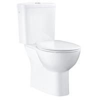 Bau Ceramic wc-pakket duoblokcombinatie AO randloos inclusief toiletzitting met softclose, Alpine wit