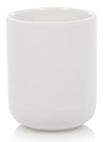 ZONE Zahnbürstenbecher UME, Steingut mit Soft-Touch, weiß, ca. 10,5 cm H | ZO-381077 | 5708760660315