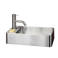 Dekker Fontein Lanesto Vanity 22x40x10 cm RVS Grijs 