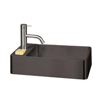 Dekker Fontein Lanesto Vanity 22x40x10 cm RVS Gun Metal 
