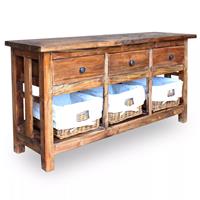 vidaxl Dressoir 100x30x50 cm massief gerecycled hout