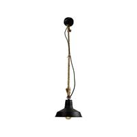 Brilliant Leuchten Hank Pendelleuchte 24cm schwarz korund