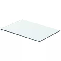 Wandschap transparant 40x20 cm glas