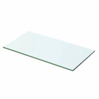 vidaXL Wandschap transparant 70x25 cm glas