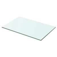 VidaXL Wandschap transparant 50x25 cm glas