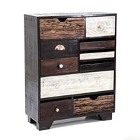 Kare Design Ladekast Finca 10 Laden - L70 X B30 X H90 Cm - Mangohout