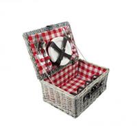 Picknickmand 40x28 cm ruit rood