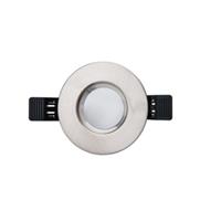 Interlight frame rond IP65 tbv LED module MR16 90mm geborsteld chroom IL F90RIPM IL-F90RIPM