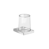 KEUCO Zahnputzbecherhalter Edition 11, mit Echtkristall-Glas klar, verchromt