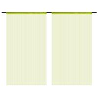 VidaXL Draadgordijnen 140x250 cm groen 2 st