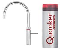 Quooker keukenmengkraan Fusion Round voorsprong uitloop 220 mm, RVS