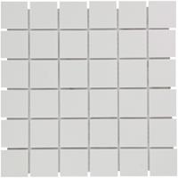 UCI London mozaïektegel 4.8x4.8x0.8cm voor vloer voor binnen en buiten vierkant Keramiek Super Wit LO1010S
