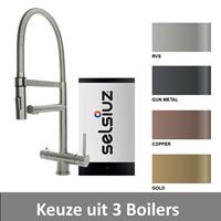 Selsiuz Kokendwaterkraan  XL Inclusief Boiler (Keuze uit 3 boilers en 4 kleuren)