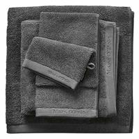 Marc O'Polo Timeless Tone Uni Anthracite-6 x Washandjes (16 x 22 cm)