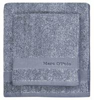 Marc O'Polo Handtücher Melange smoke blue/off white, blau, 030x050 cm