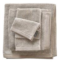 Marc O'Polo Timeless Tone Stripe Beige & Ecru-6 x Gastendoekjes (30 x 50 cm)