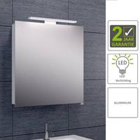 Boss&wessing BWS LED Spiegelkast Luxe Aluminium 60x60x14 cm