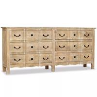 Dressoir 200x40x90 cm massief mangohout