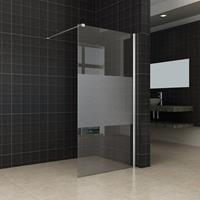Aqua Splash Inloopdouche Schaamband 90X200 cm 10 mm Veiligheidsglas 