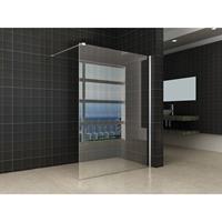 Aqua Splash Inloopdouche Met Muurprofiel 140X200 cm En 8 mm Nano Anti Kalk Glas 