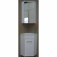 Aqua Splash Hoek Fonteinkast En Spiegelkast Lena 500X850X250 Wit 