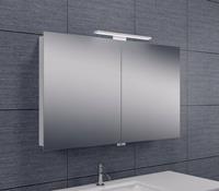 Aqua Splash Spiegelkast Met Led Verlichting 100X60 Aluminium 