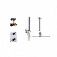 Aqua Splash Thermostatische Inbouw Regendoucheset Chroom 20 cm 