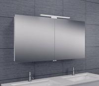 Aqua Splash Spiegelkast Met Led Verlichting 120X60X14 Aluminium 