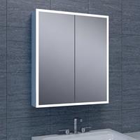 Aqua Splash Spiegelkast Quatro Met Rand Verlichting 60X70X13 Aluminium 