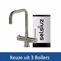 Selsiuz Kokendwaterkraan Steel Haaks RVS Inclusief Boiler - Kokendwaterkraan Steel Haaks RVS Inclusief Single Boiler