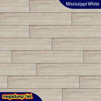Monocibec Houtlook Vloertegel Mississippi White 20X114 P/M² 
