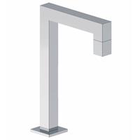 Aqua Splash Donn Toiletkraan Staand Hoekig Vierkant Chroom 