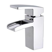 Aqua Splash Ceres Square Watervalkraan Met Klikwaste Chroom 