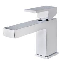 Aqua Splash Ceres Square Wastafelmengkraan + Klikwaste Chroom 