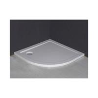 Aqua Splash Luxe Douchebak Kwart Rond 90X900X4 cm Inbouw Wit 