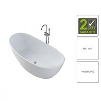 Boss&wessing BWS Vrijstaand Bad Solid Surface Type1 179.5x84.5x64 cm Mat Wit