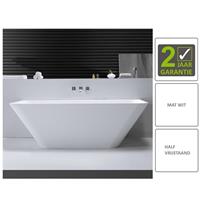 Boss&wessing BWS Half Vrijstaand Bad Solid Surface Type3 179x84.5x57.5 cm Mat Wit