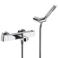 Huber Dado thermostaatkraan bad/douche met douchegarnituur Chroom DD.D27010.21