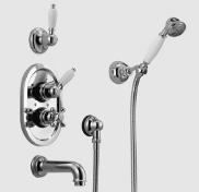 Huber Croisette Inbouwset Badmengkraan Chroom 915CS01HCR