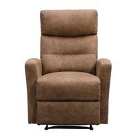 Relaxfauteuil Jackson - stof - lichtbruin