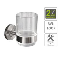 Boss&wessing BWS Glashouder Hera Met Glas RVS