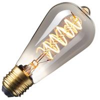 Calex SpiraallampPeer' E27 LED 4W Titanium Rustic 14cm, dimbaar