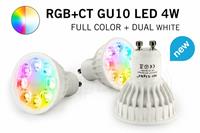 Mi-Light 4W RGBWW Kleur + Dual White Dimbaar GU10 LED Spot 220V