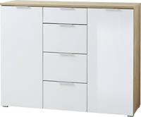 Kommode'Florenz' HxBxT 1050 x 1350 x 400 mm, navarra-eiche/weiß Sideboard - CERTEO