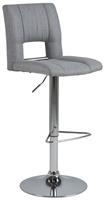 24Designs Maui Verstelbare Barkruk Set Van 2 - Stof Lichtgrijs -