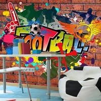 Fotobehang - Football fans - Voetbal- Graffiti