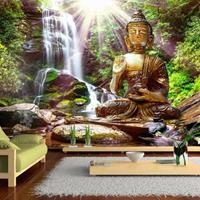 Fotobehang - Boeddha in het bos