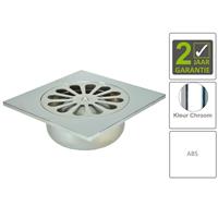 Boss&wessing BWS Doucheput Onderuitlaat 14x14cm 40mm ABS Chroom